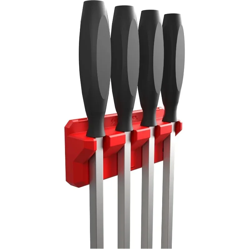 

4 Slot Pry Bar Holder with Mounting Holes Non-Marring TPEE Low Profile Design Organization