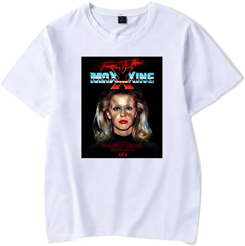 MaXXXine Movie T-shirt Tv Show Crewneck Fashion Short Sleeve Men Women Streetwear Tops Tees