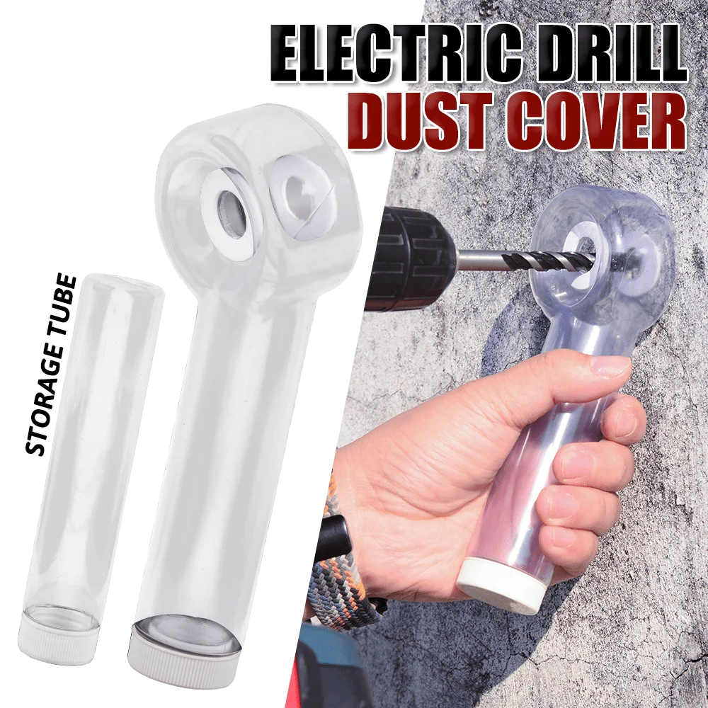 Rotating Nozzle Drill Dust Collection Box with Rotating Tilt System, Made of Plastic Material, Ergonomic and Efficient Design