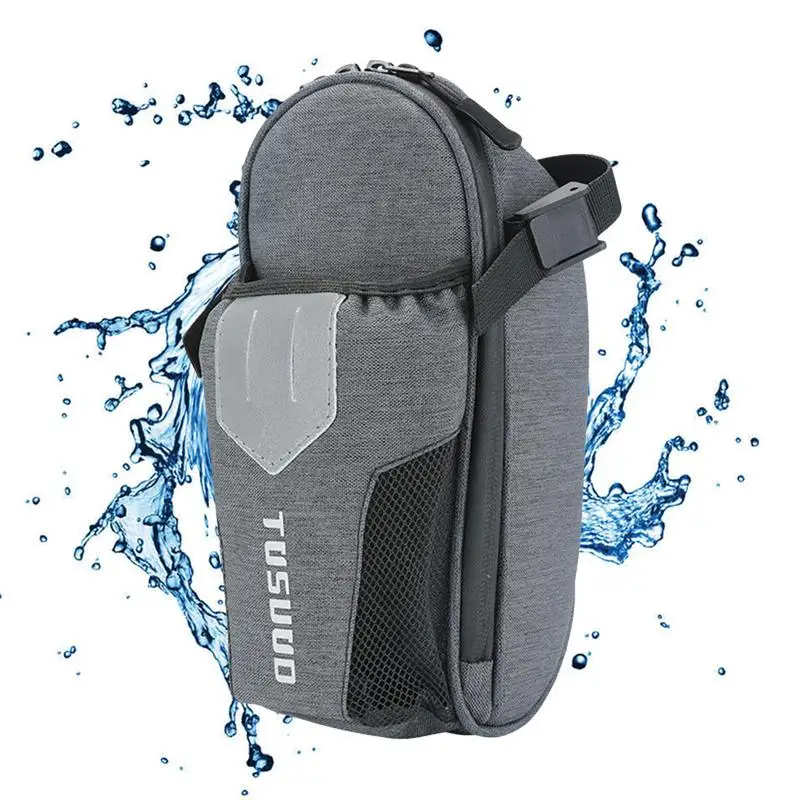 Bicycle Under Seat Pouch Bike Seat Bag Reflective Water Bottle Bag Anti-shake Seat Bag Larger Capacity Under Seat Bag For