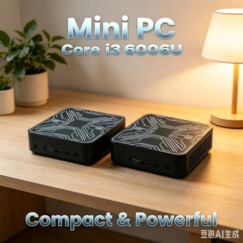 Mini Gaming Desktop Intel Core i3-6006U 16GB RAM, 1TB/2TB SSD, 1000M Ethernet, Portable Gamer PC Computer