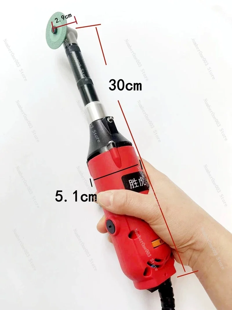 Adjustable speed electric 90 degree elbow grinder, miniature angular engraving grinder, mold saving polishing machine engraving