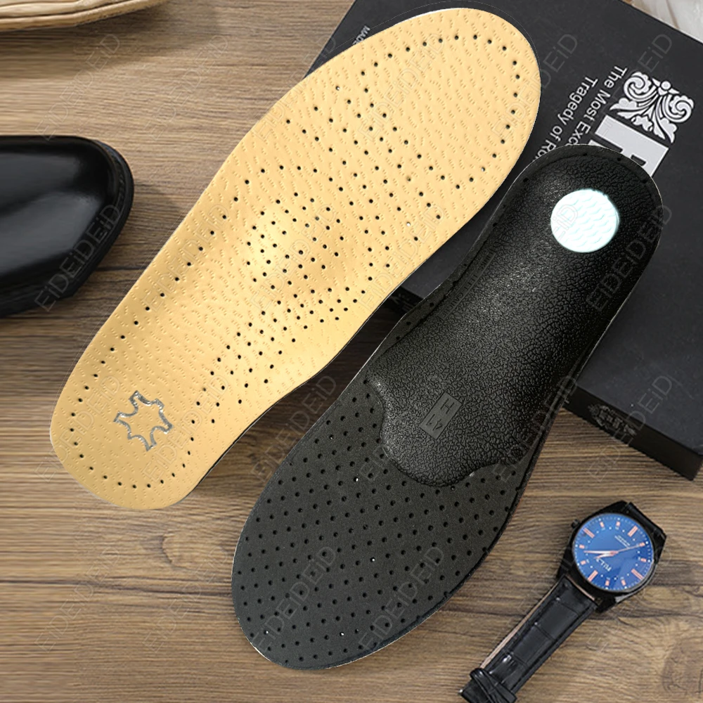 

1/2 Pairs PU Latex Leather Orthopedic Shoes Sole Insoles For Feet Foot Care Arch Support O/X Leg Correction insoles Men Women