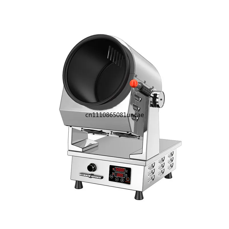 Robot de cocina comercial totalmente automático e inteligente, tipo tambor, para freír en mesa o gabinete, ideal para comida rápida, arroz frito y fideos.