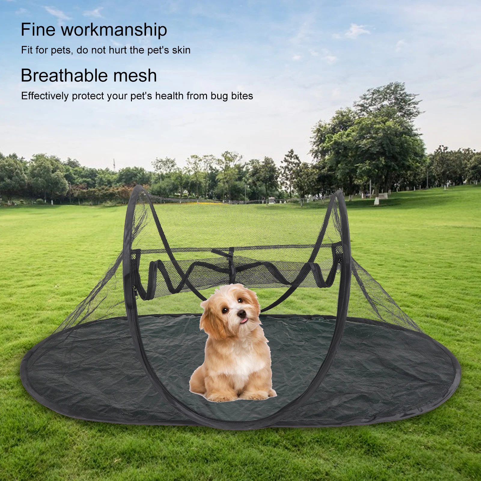 Portable Folding Pet Tent Foldable Outdoor Tent For Pet Cat Outside Playhouse Dog Fence For Camping Dog Playpen Portable Small