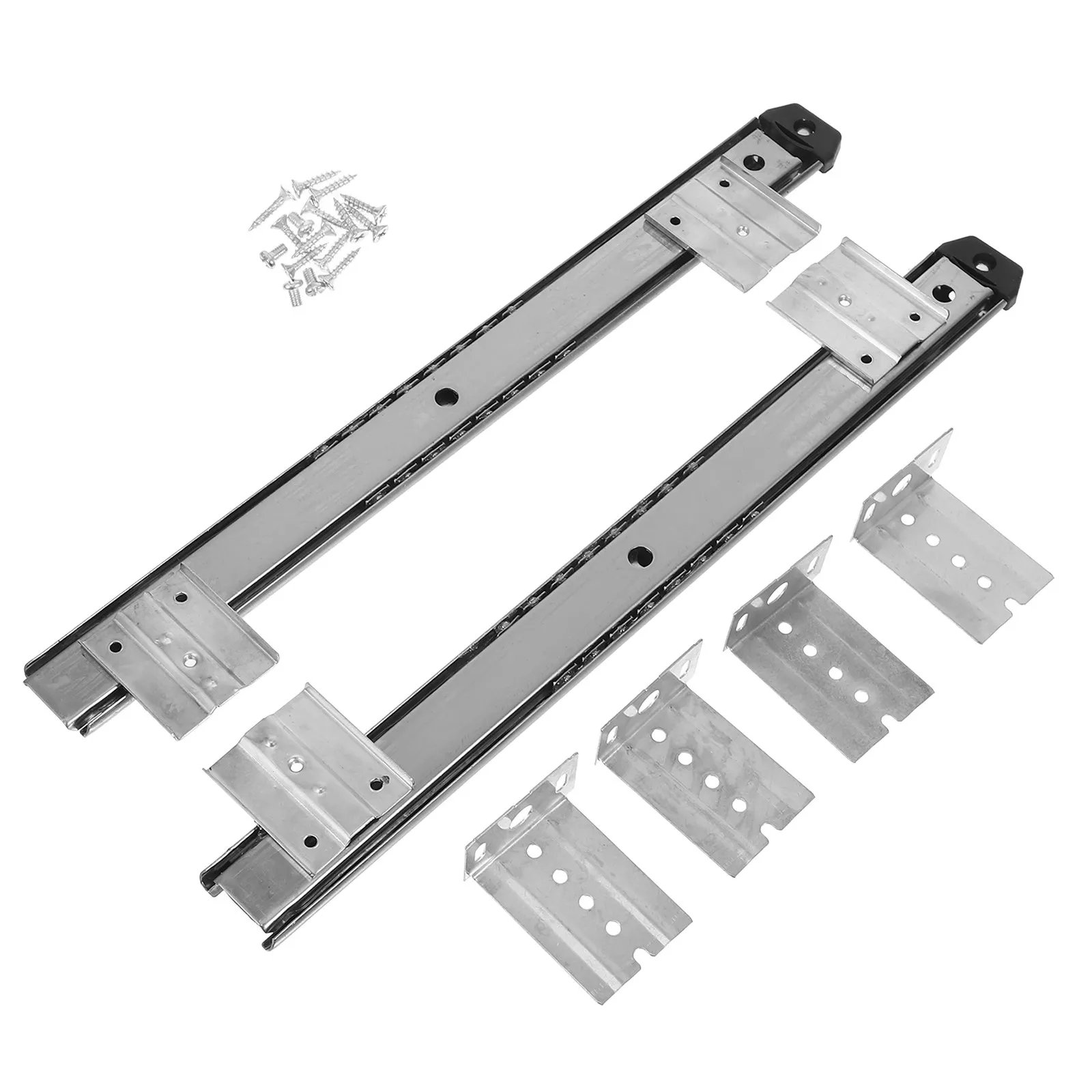 

1 Set Keyboard Slide 27 Inch Wide Cold Rolled Steel Keyboard Tray Slide Drawer Runner Guide Rail Cabinet Drawer Slides