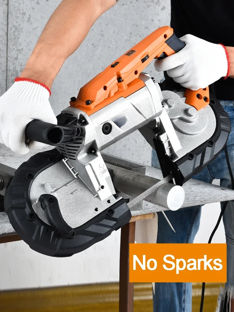 1100W High Quality Spark-free Metal Cutting Saw All-in-one Multi-function Metal Band Saw Small Desktop Metal Cutting Machine