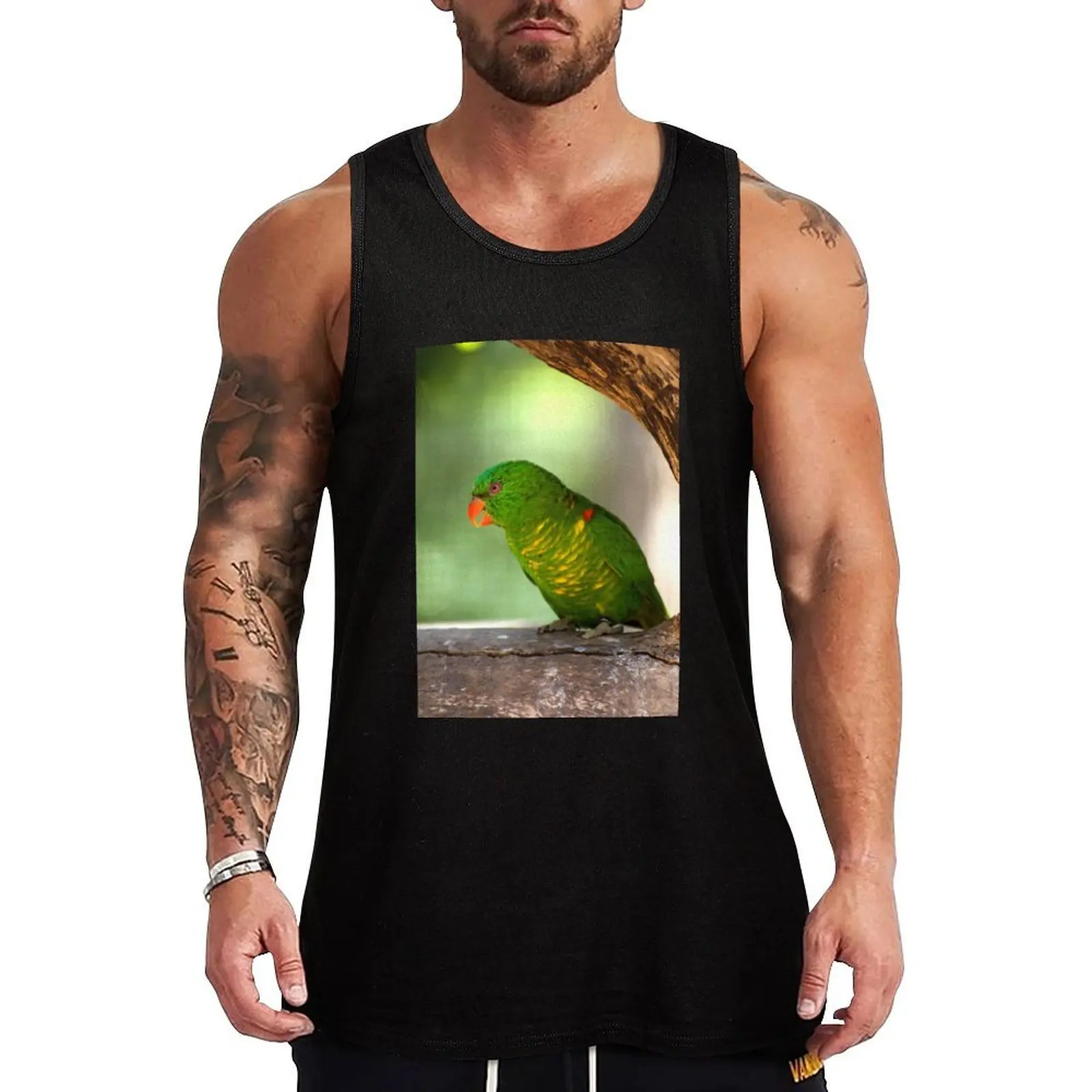 Red Eye Tank Top Gym Tank Top Quick Dry Sleeveless Fitness Shirt