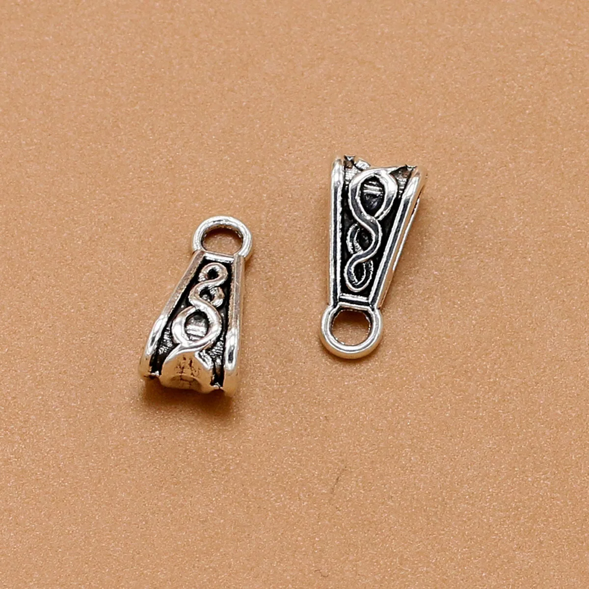 

20Pcs Alloy Inverted Pendants Charms Silver DIY Jewelry Making Necklace Bracelet Craft Accessories