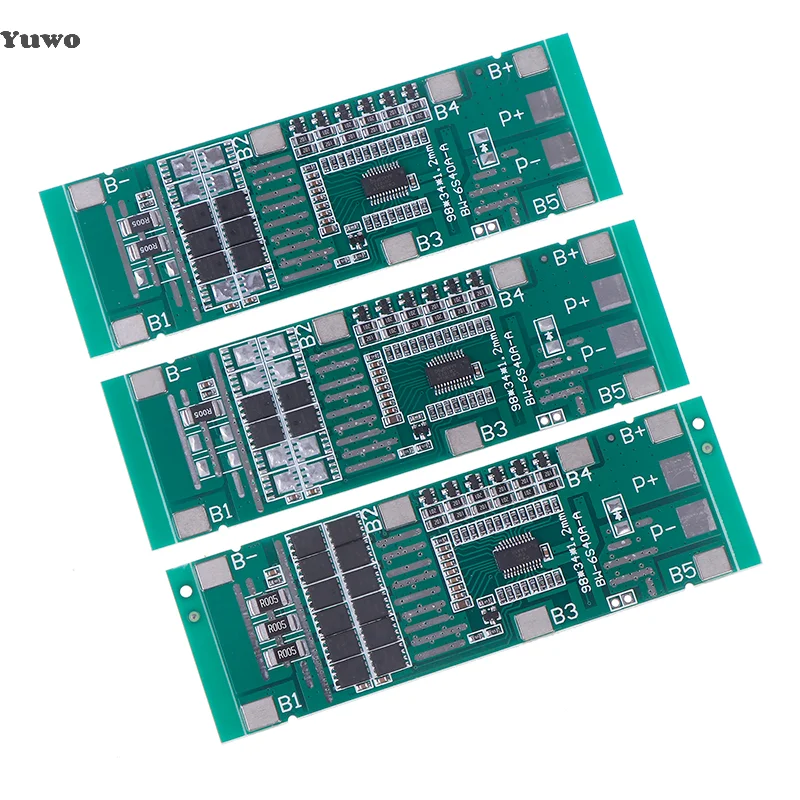 6S 10A 20A 40A 24V 18650 Li-Ion Lithium Battery Protect Board Solar Lighting BMS Pcb With Balanced Power Tool For Ebike Scooter