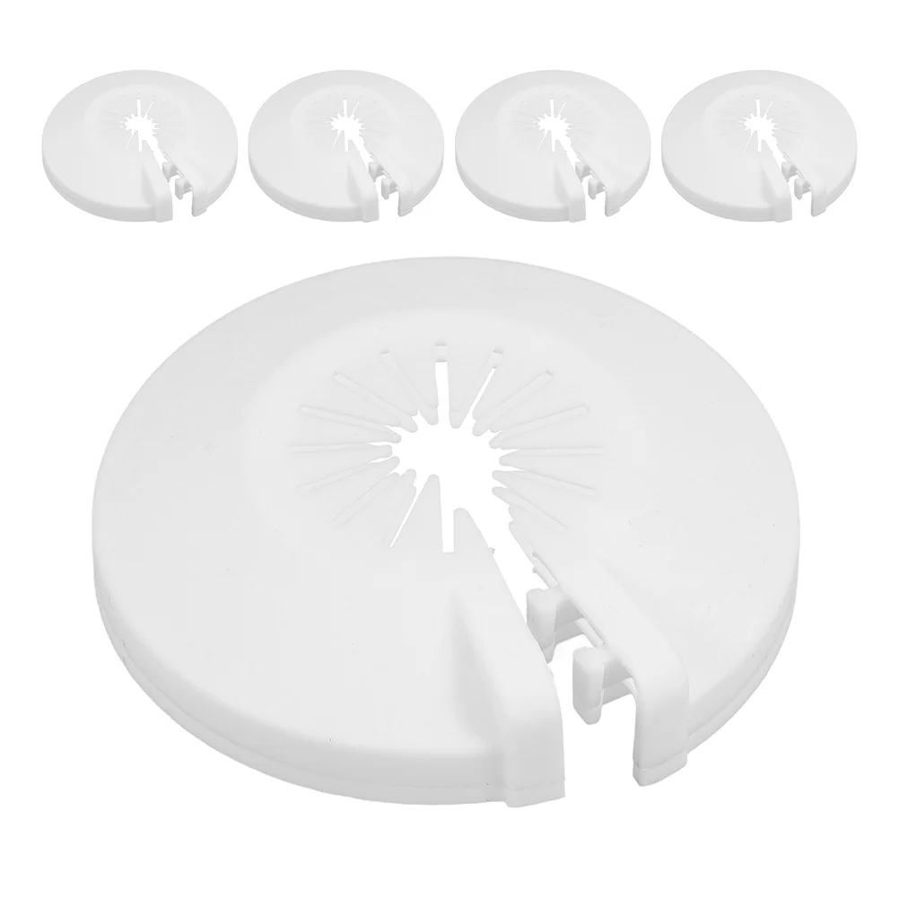 5 Pcs Fire Sprinkler Nozzle Decorative Cover 15 20mm Universal Compatibility Detachable Easy Installation Plastic Disc Hide Wall