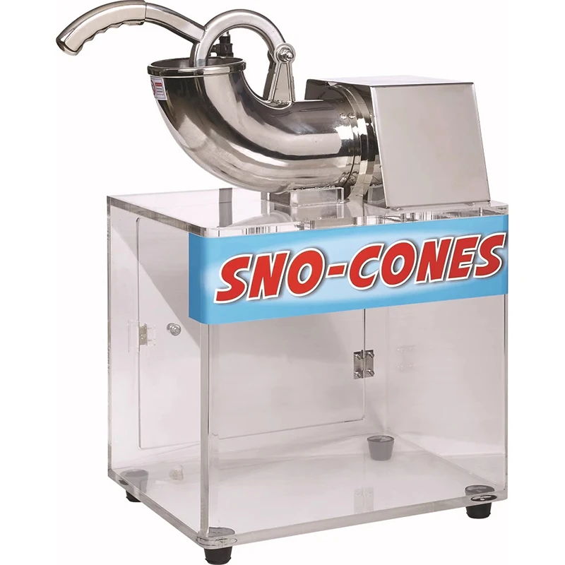 

Commercial Stainless Steel Ice Crusher with Storage Bin Hand-Pressed High-Power Dual-Blade Ice Crusher for Bubble Tea Shops