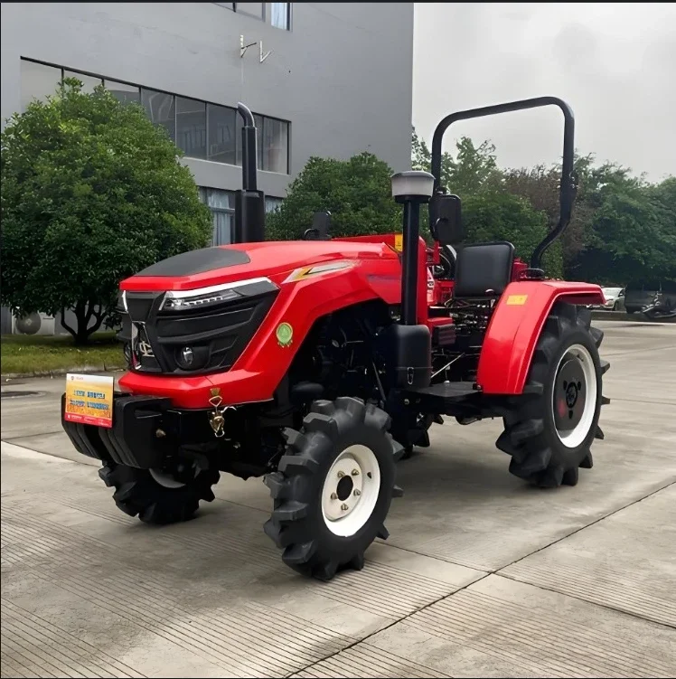 Best-selling 50–80 HP 4WD Multi-functional Agricultural Wheeled Tractor; Compatible with Various Attachments.
