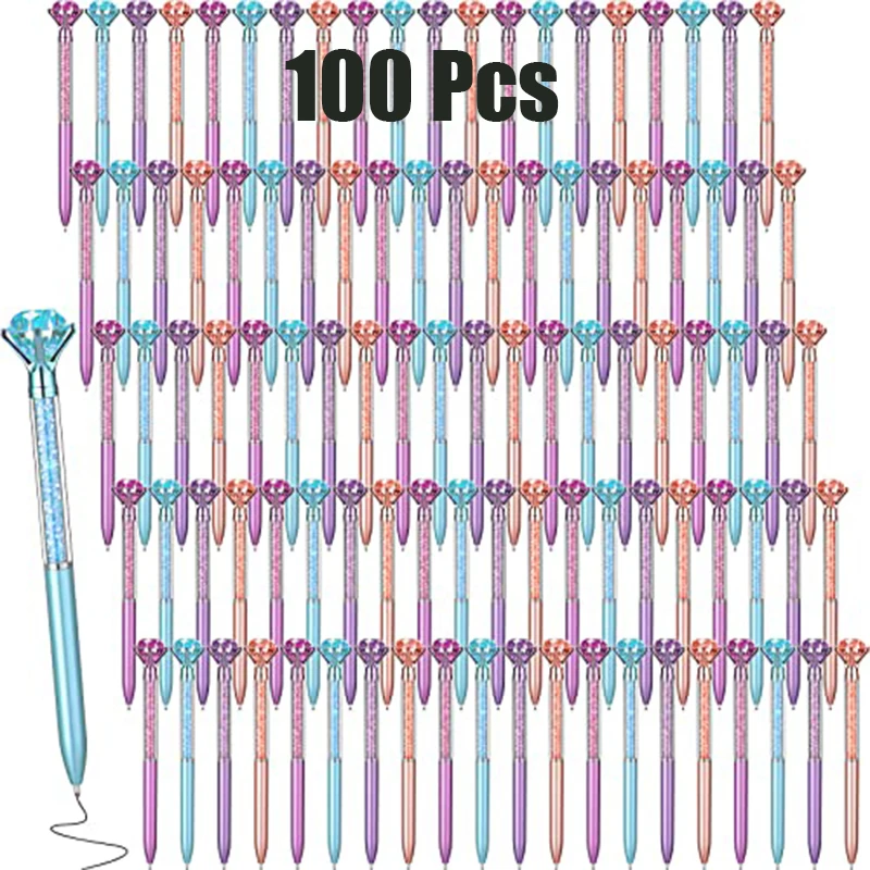 100-pezzi-penne-a-sfera-con-glitter-fluttuante-e-diamante-grande-sulla-punta
