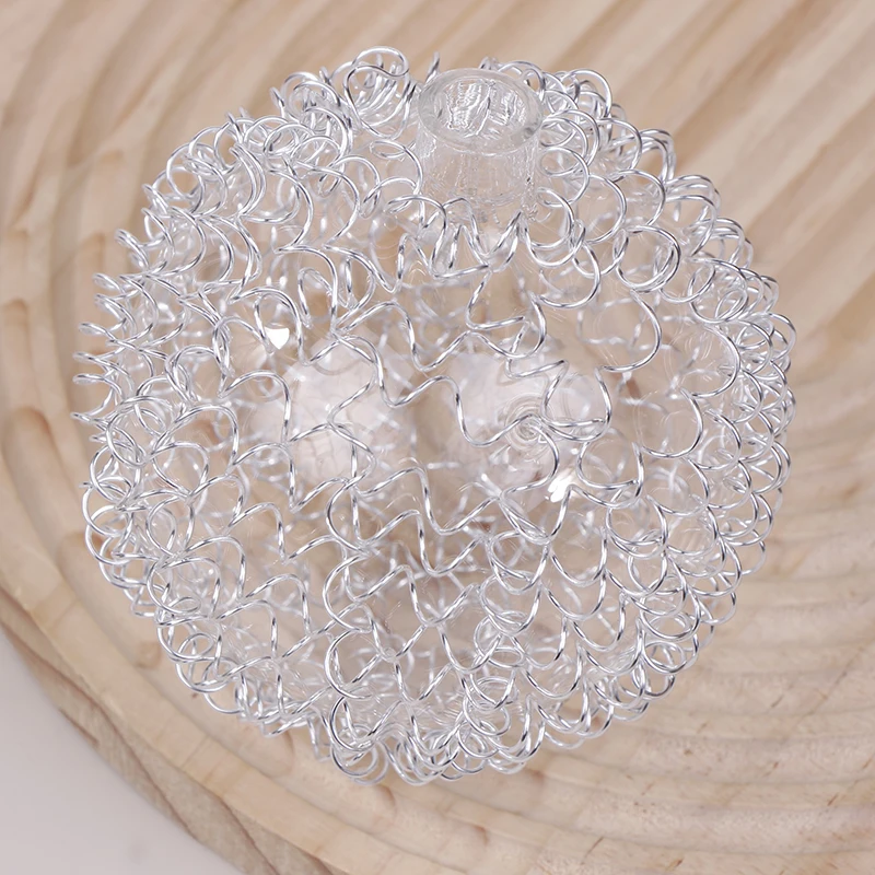 1pc Aluminum Wire Glass Ball Lamp Shade Replacement For G4 Ceiling Lamp Desk Lighting G4 Wire Light Shade 10mm Opening Fitter