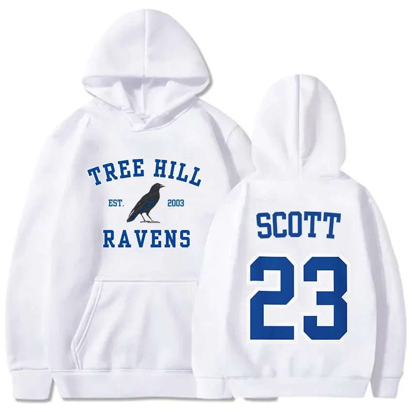 

Women Hoodies TREE HILL RAVENS Scott23 Graphic Sweatshirts with Pocket Keith Scott Body Shop Pullovers Sudaderas Para Mujer Male