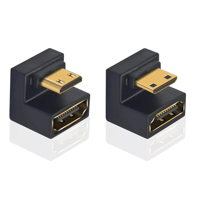 

U Shape180 градусов 8K uhd HDMI-совместимый адаптер2.1 вверх вниз Mini-HD к HD удлинитель «папа-мама» для монитора HDTV ПК ноутбук PS3