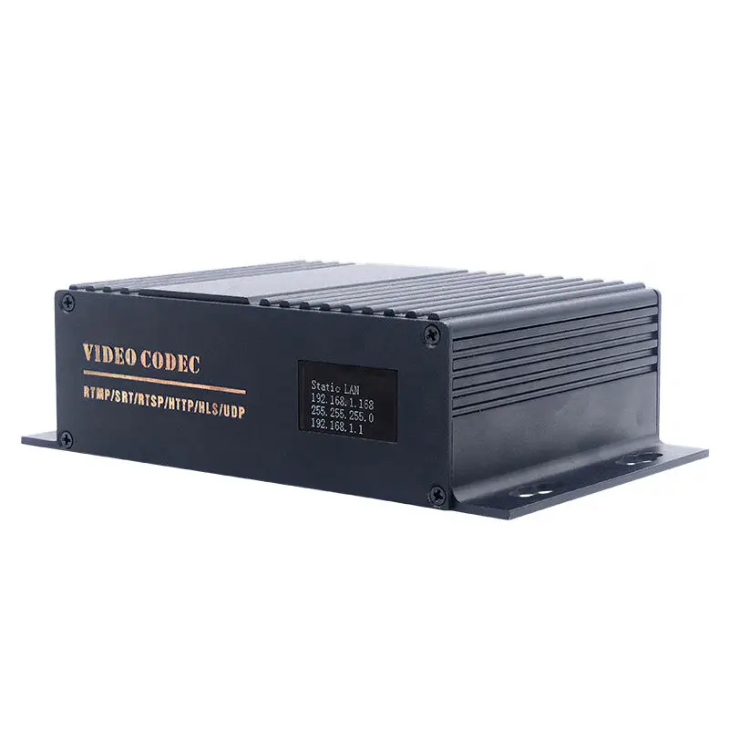 H.265 4K30 HD Metal Encoder Decoder All-in-One IP Device with SRT/TS Support for Digital TV Head-end System Live Channel Support