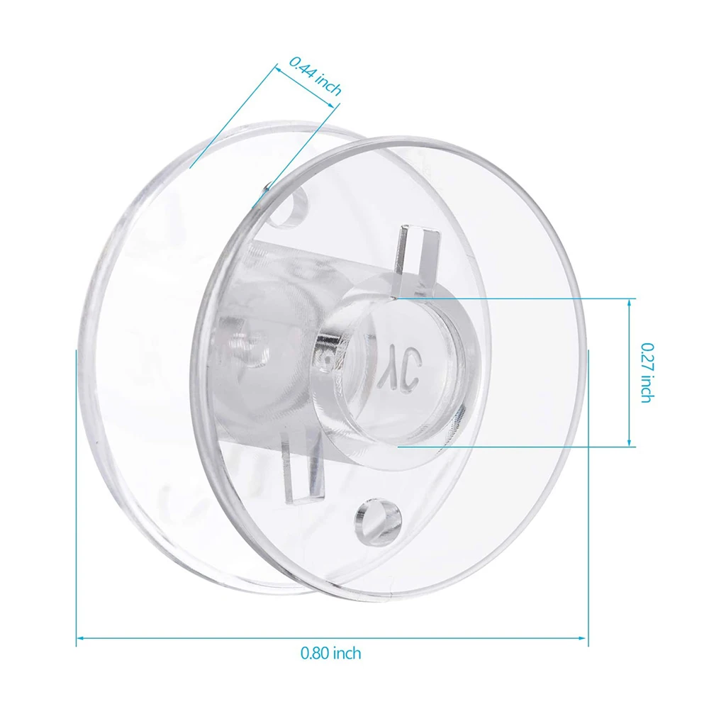 50 pz macchina da cucire bobine vuote scatola di plastica filo per cucire macchina bobine colorate trasparenti bobina mestiere strumento di cucito
