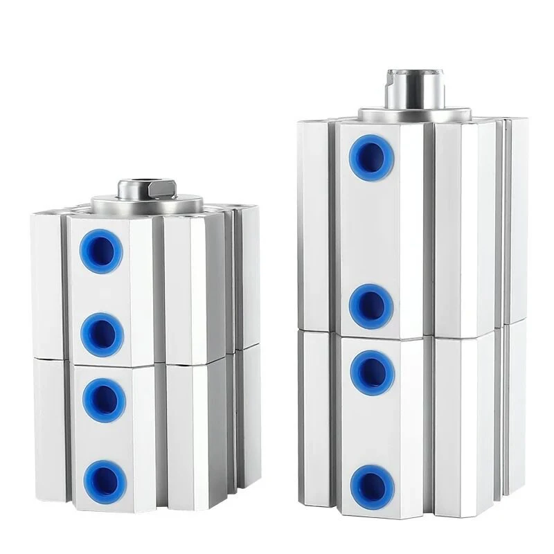 SDAT Double Strength Duplex Type Cylinder Bore 12 16 20 32 40 50 63 80 100 Stroke 5 10 15 20 30 35 40 45 50mm