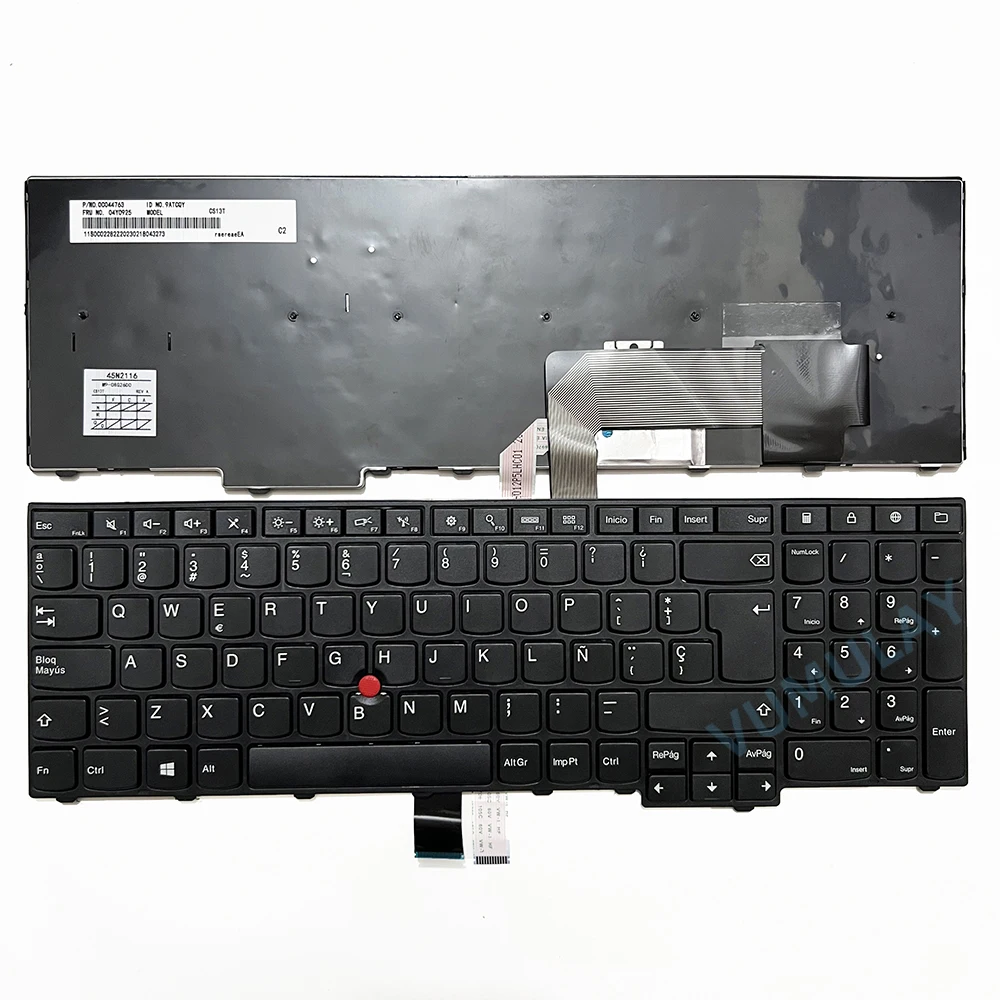 Spanish Keyboard for Lenovo Thinkpad L540 20AU T540 T540P 20BE T550 20CK T560 20FH 20FJ W540 W541 20EG W550 W550S 20E1 E531 E540