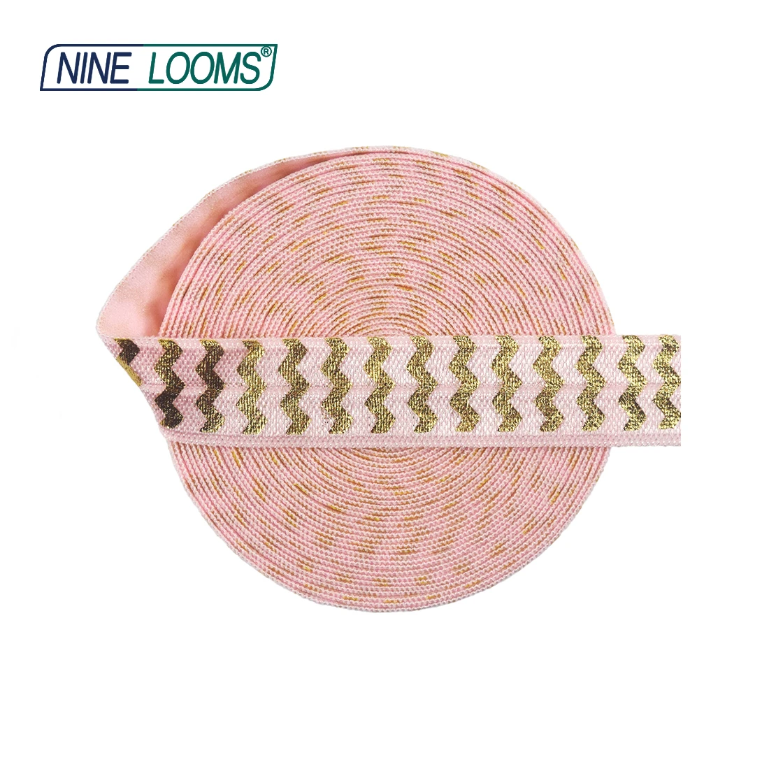 Neun Webstühle Folien druck über Gummibänder falten für 5/8 "15mm Leoparden Tupfen Spandex Bänder Haar gummi Stirnband Näh besatz 2 5 10 Yard – Detail 12