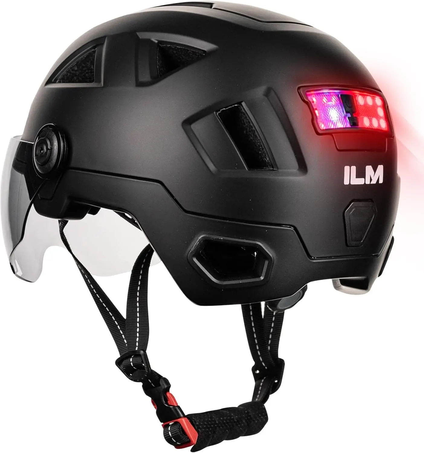 

Smart Adult Bike Helmet with Auto G-Sensor Turn Signal, Brake Warning LED for Road Cycling