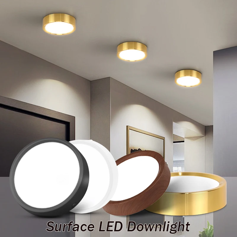 Fashion Spotlight Led Ceiling Light Downlight Surface Mounted 3 Color Light With Memory Led Light for Living Room Indoor Lightin