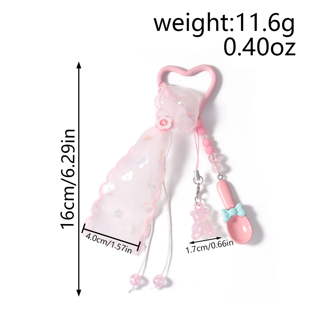 Aihua Fashion Strand-Muschel-Fisch-Seestern-Anhänger Schlüsselanhänger Hübsche Satin-Taschen-Charms Handtaschen-Rucksack-Hosen-Dekoration Geschenke – Detail 8