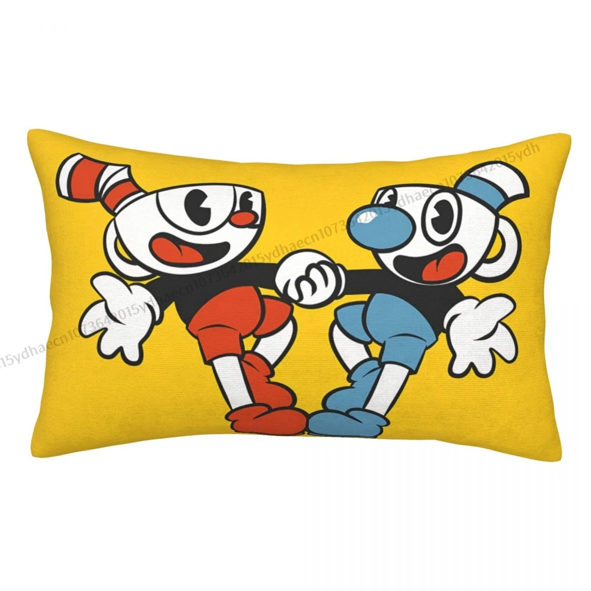 

Play Printed Pillow Case Cuphead Game Backpack Cojines Covers Washable Home Decor Pillowcase