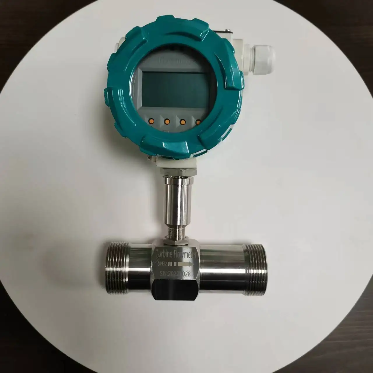 24VDC Power Supply Sanitary Type Thread Link Turbine Flow Meter