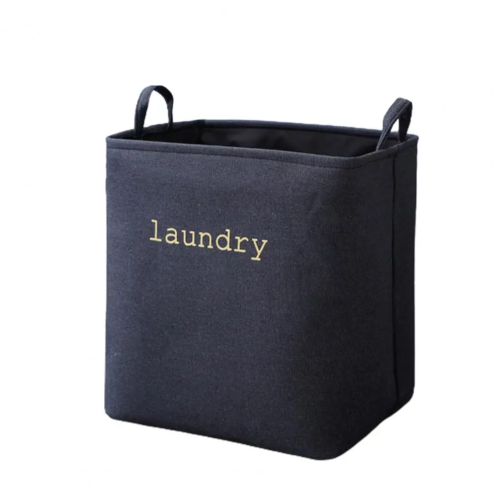 Thick Laundry Hamper Bag Large Capacity Saving Space Demin Washing Storage Foldable Clothes Basket for Bedroom