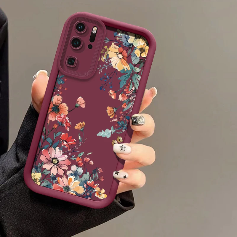 حافظة هاتف مطبوعة بالزهور لهاتف انفينيكس نوت 50 40 GT 30 VIP Zero 30 Hot 60 Pro Plus 40i 30i 10 20 Play غطاء سيليكون غير لامع #6