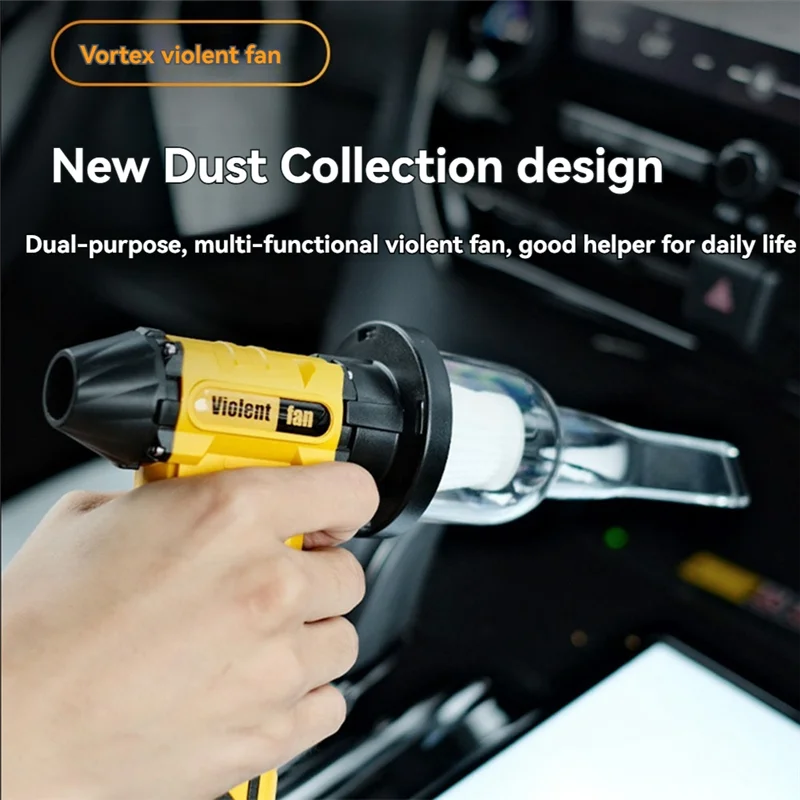 LITE-Mini Turbo Jet Fan قابلة للشحن فرش السيارات 110000 دورة في الدقيقة سرعة مكنسة كهربائية للوحة مفاتيح الكمبيوتر في الهواء الطلق سيارة المنزل