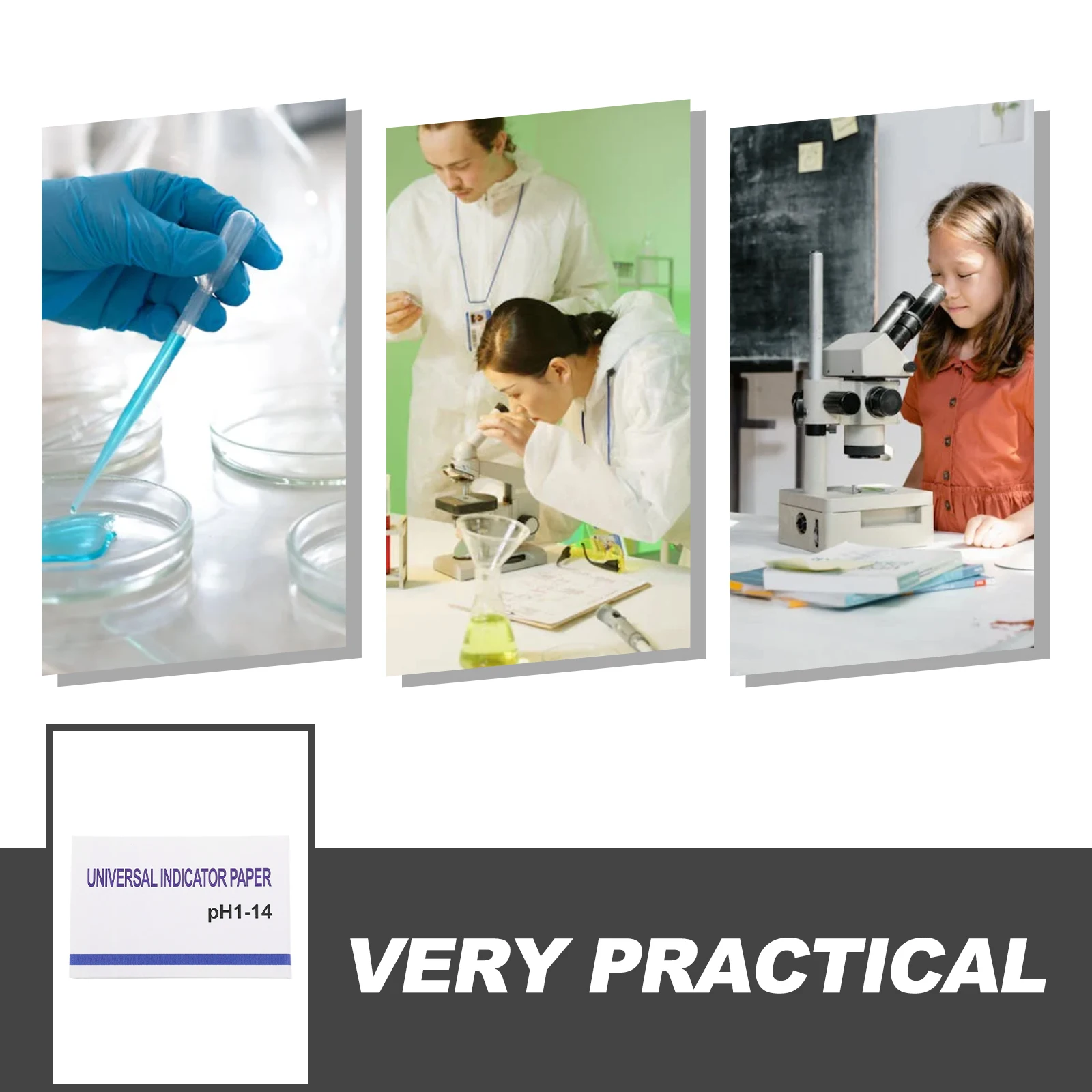 

80pcs Testing For For Water Liquid Ph Strip Ph Level Water Strip Test Paper 1-14 Strips Paper Test Strips 1-14