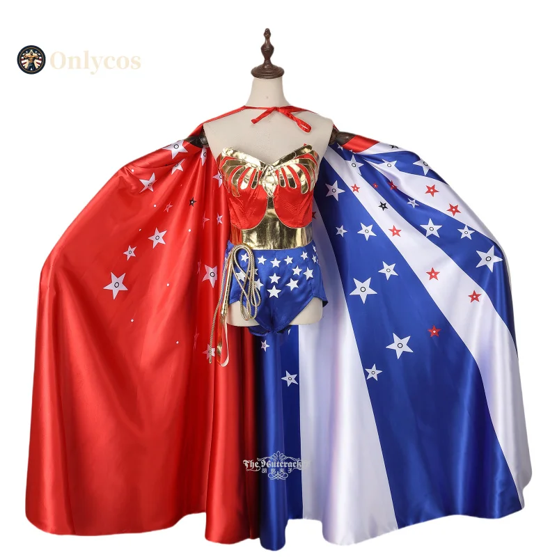 

Wonder Woman Cosplay Diana Costume Cos Superhero Star Cloak Accessories Prop Uniform For Women Anime Role Play Outfit