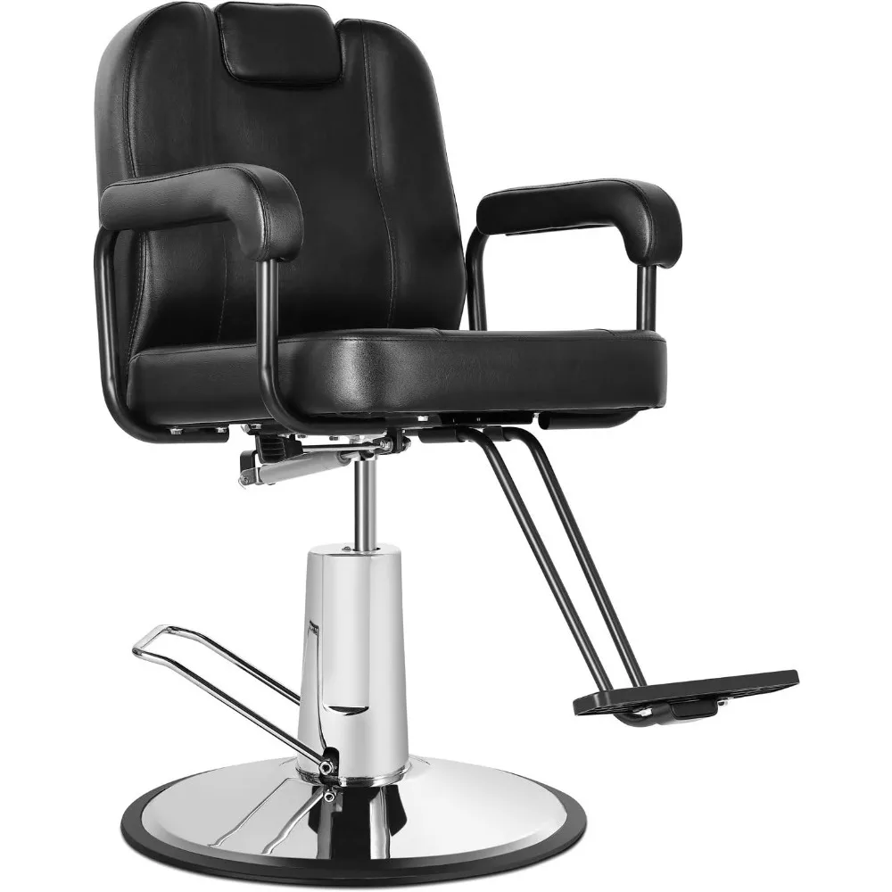 

Reclining Salon Chair Barber Chair Swivel Chairs Hydraulic Pump Profession Shampoo Hair Cutting Chairs Classic Style Chair Hair