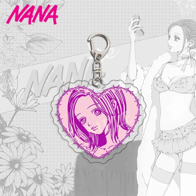 Anime NANA Acrylic Keychain Ai Yazawa Osaki Nana Serizawa Reira Creative Figures Key Ring Holder Jewelry Accessories Fans Gift