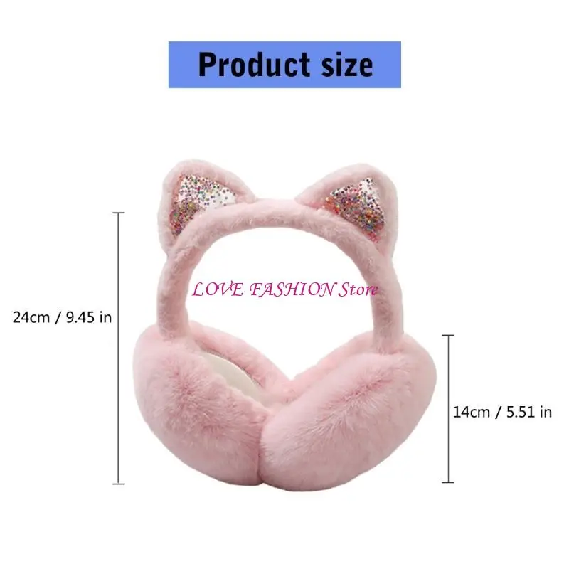 Furry Ear ấm hơn Snowboarding Fleecy Ear Muffs Thời tiết lạnh lẽo ngoài trời cho phụ nữ và trẻ ở mọi lứa tuổi Y166