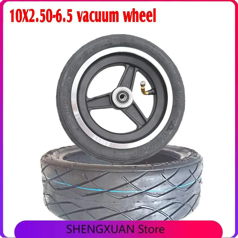

High-Quality 10x2.50-6.5 Vacuum Tubeless Skateboard Tire - 10inch Wheel Tyre Parts for Ninebot MAX G30 Foldable Electric Scooter