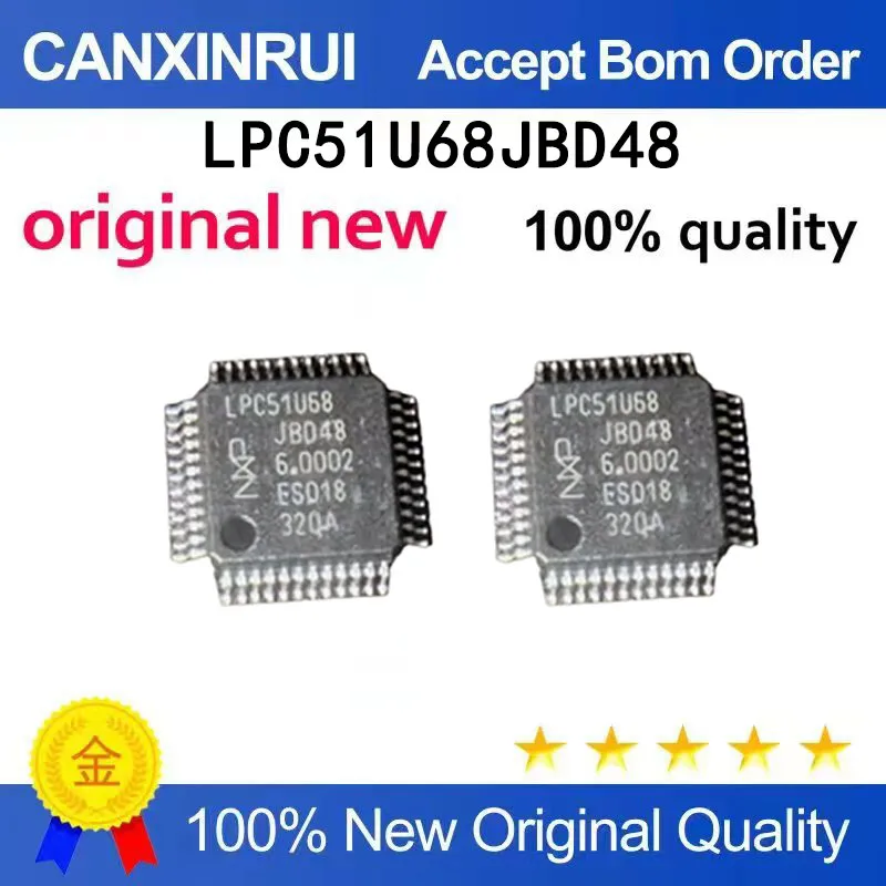 (5pcs-100pcs）Brand new original LPC51U68JBD48 LPC51U68 QFP48 spot chip IC