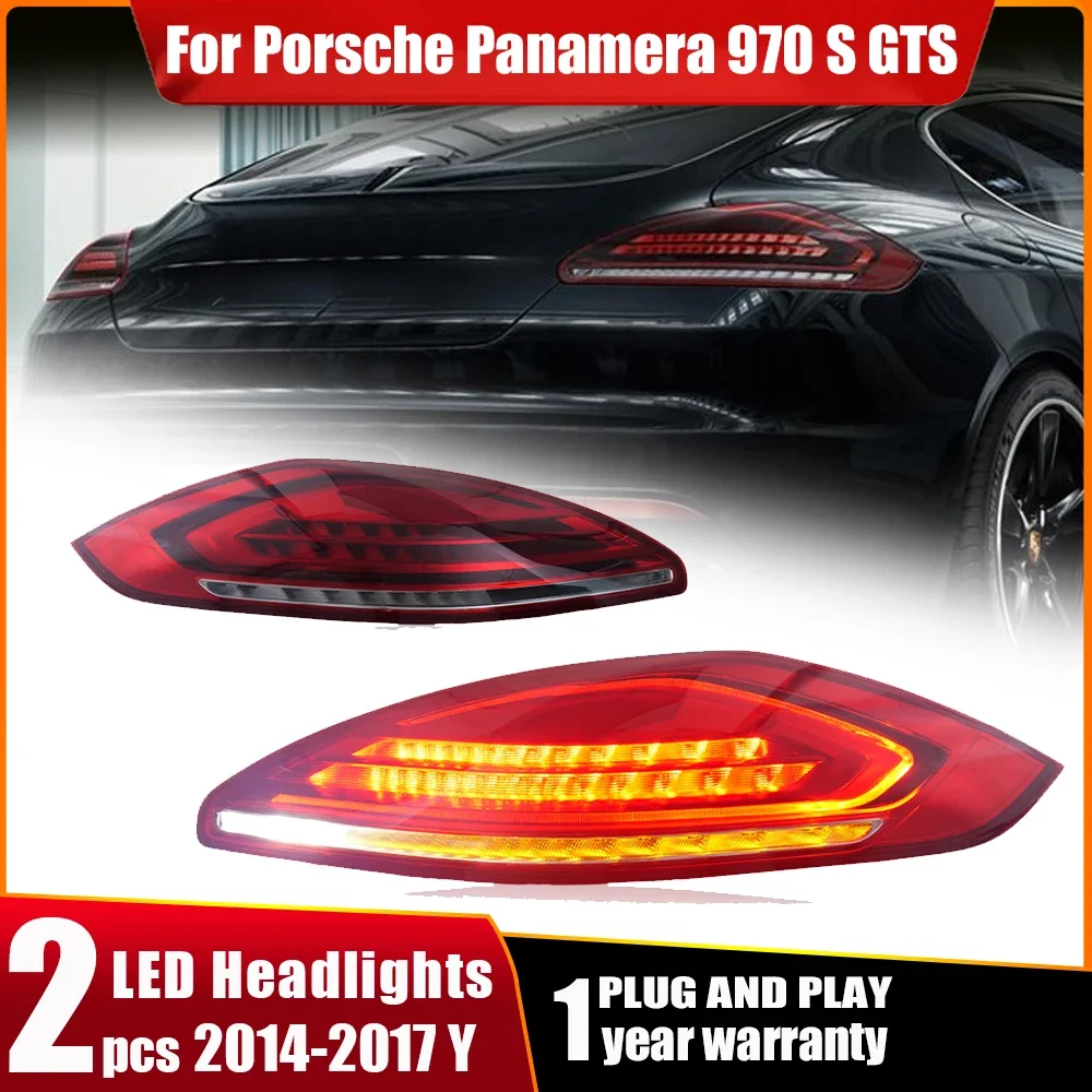 Pair Taillight assembly For 2014 2015 2016 2017 Porsche Panamera 970.2 S GTS 4.8L taillight assembly Rear Sequential Turn Signal