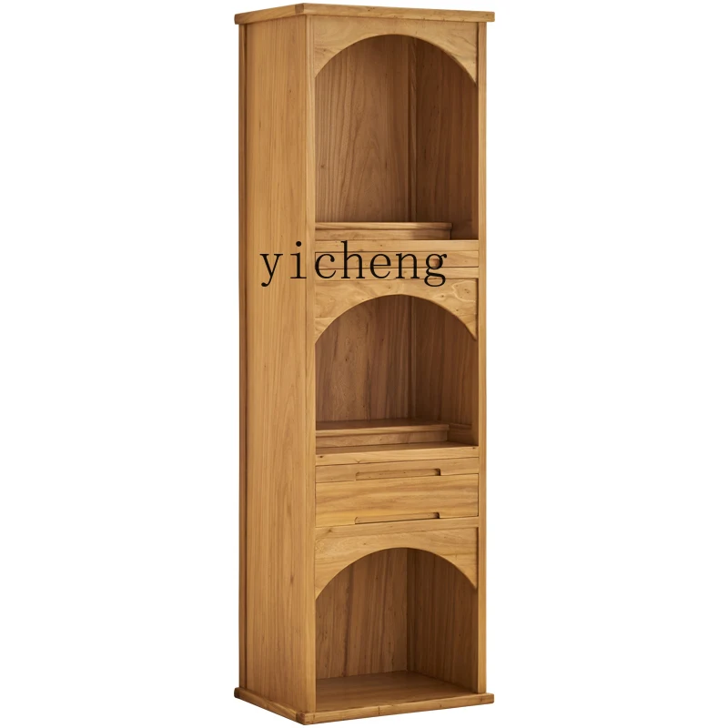 LYY  new Chinese Buddhist niche vertical cabinet three-layer household solid wood cabinet living room God of Wealth cabinet