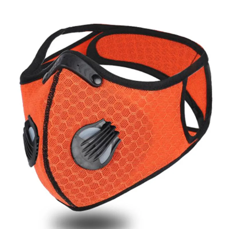 1 Stück Fahrrad maske mit Aktivkohle filter maske pm 2,5 umwelt freundliche wasch bare Sport maske Outdoor-Sport trainings maske