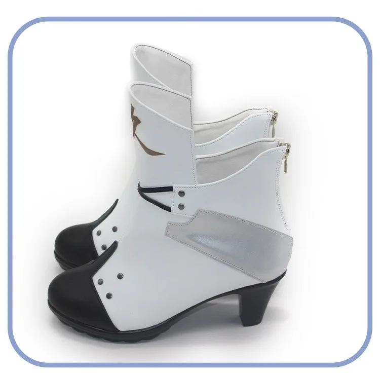 Qiong Jiu – chaussures de Cosplay en cuir PU pour filles, accessoires de Cosplay de première ligne, bottes de carnaval d'halloween, sur mesure