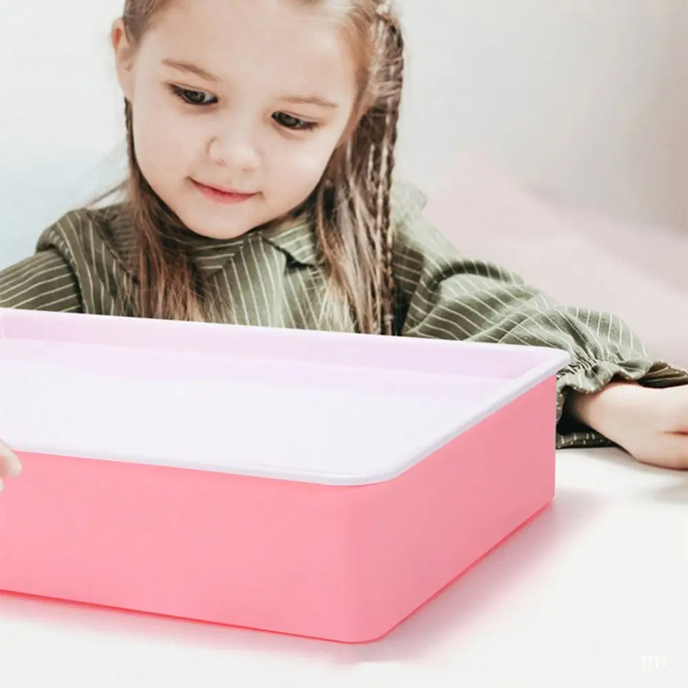 Tavolo creativo per pittura con sabbia per bambini USB fai da te per bambini bordo luminoso con sabbia giocattolo educativo spazzola per pulizia regalo per macchina con sabbia colorata