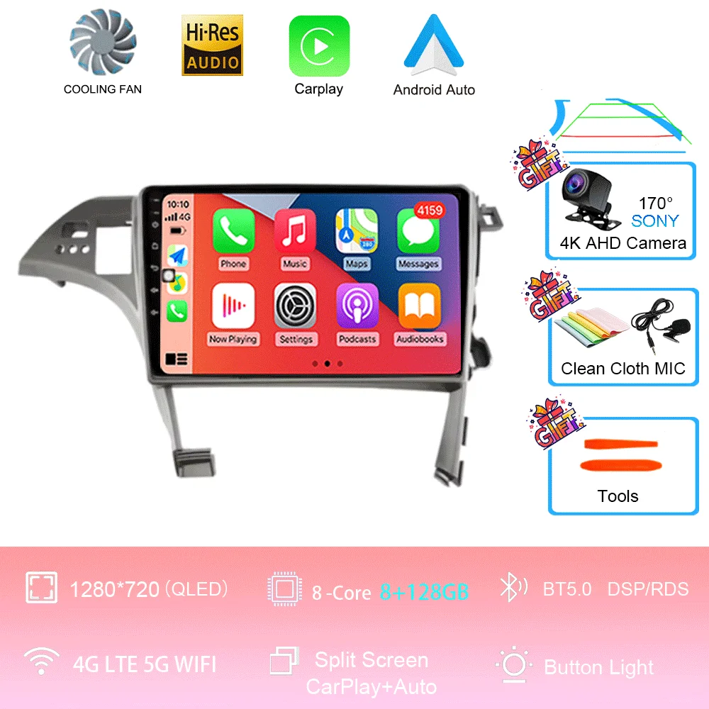 10 inch Android 16 Player voor Toyota Prius XW30 2009 2010 2011 2012 2013-2015 LHD autoradio multimediasysteem GPS