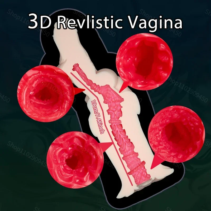 Anime Male Musturbator Toys Flower Fairy Silicone Mastubator for Men Blowjob Real Vagina Sucking Pocket Pussy Adult Products 18