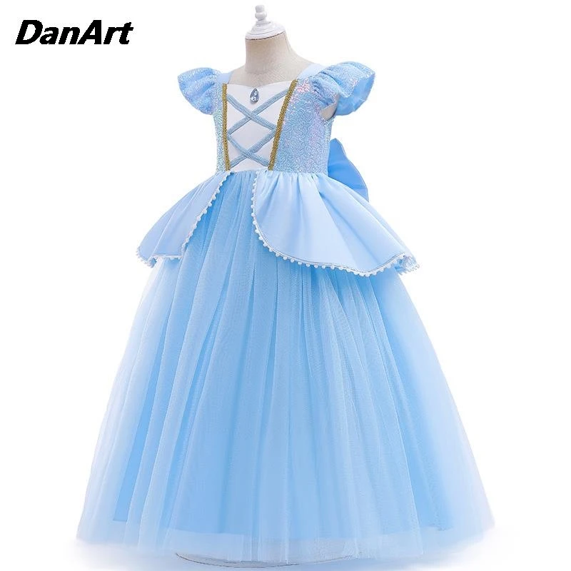 

Girls' Princess Cosplay Dress Kids Party Gown Dresses Children's Stage Performance Fairy Dress Fluffy Dress Christmas Gift
