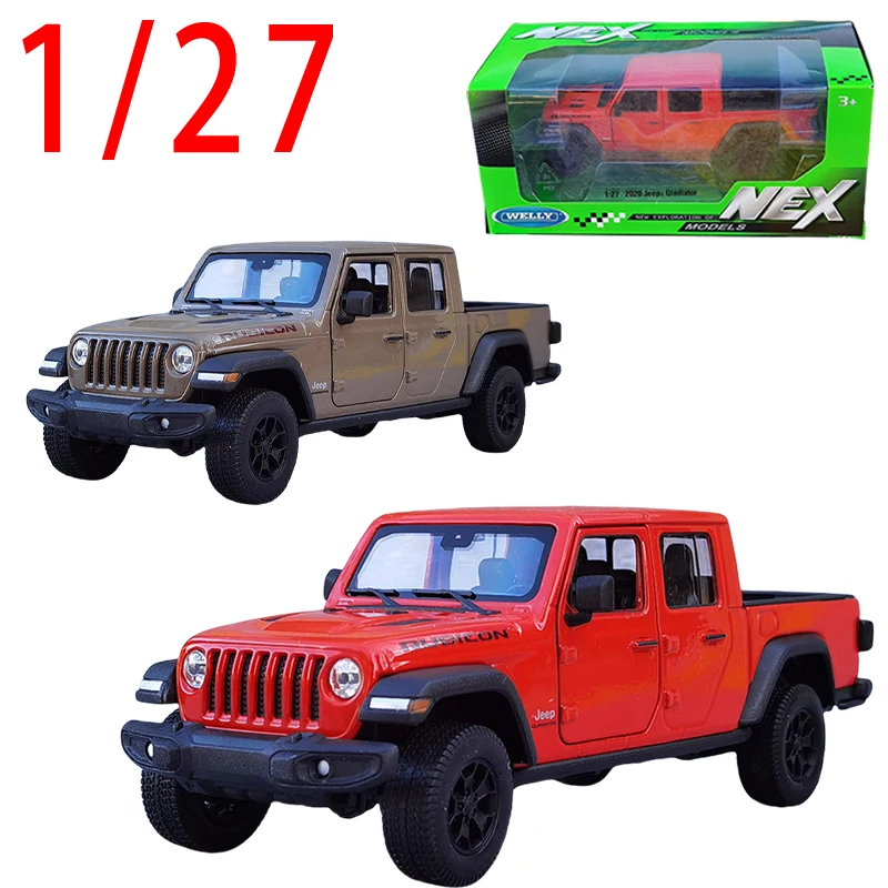 

Welly, литой под давлением, масштаб 1/37, Jeep 2020, гладиатор, пикап, модель автомобиля из сплава, внедорожник, игровые транспортные средства, игрушки для мальчиков, оригинальная коробка